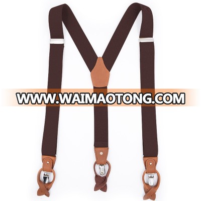 Yiwu Longkang Hot sale dual clips classic men suspenders