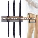 Yiwu Longkang Hot sale shirt stays with non slip locking clamps nylon black 1 pair elastic garters