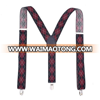 2018 yiwu fashion mens suspenders 3 clips suspenders